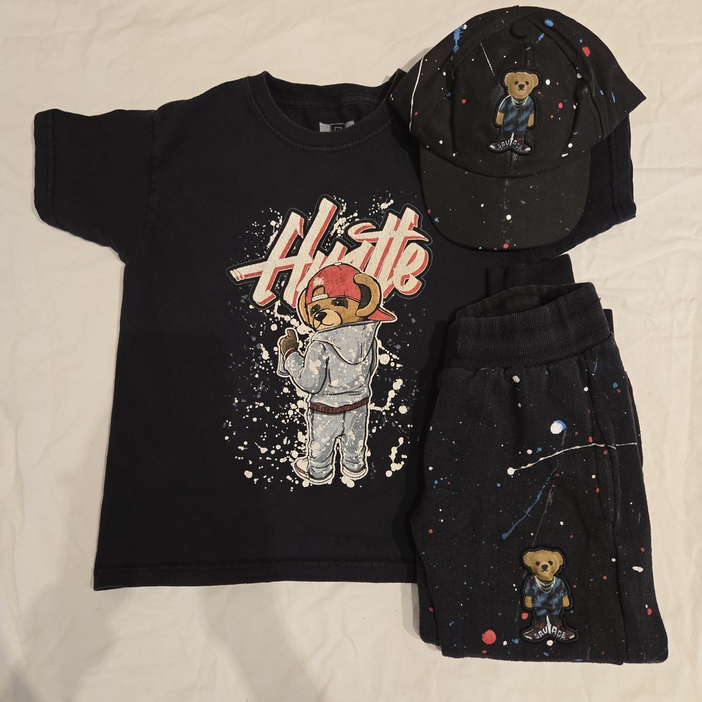 Hustle G T-Shirt + Prime Threads Sweatpants + Matching Hat